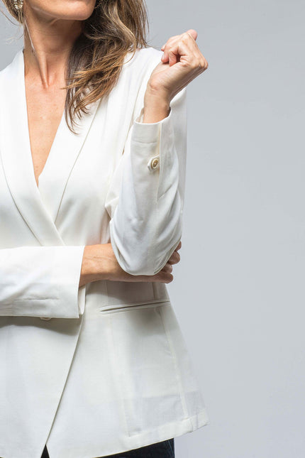 Adeline Gauze Blazer In White