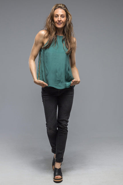 Pavlova Halter Top In Duck Blue