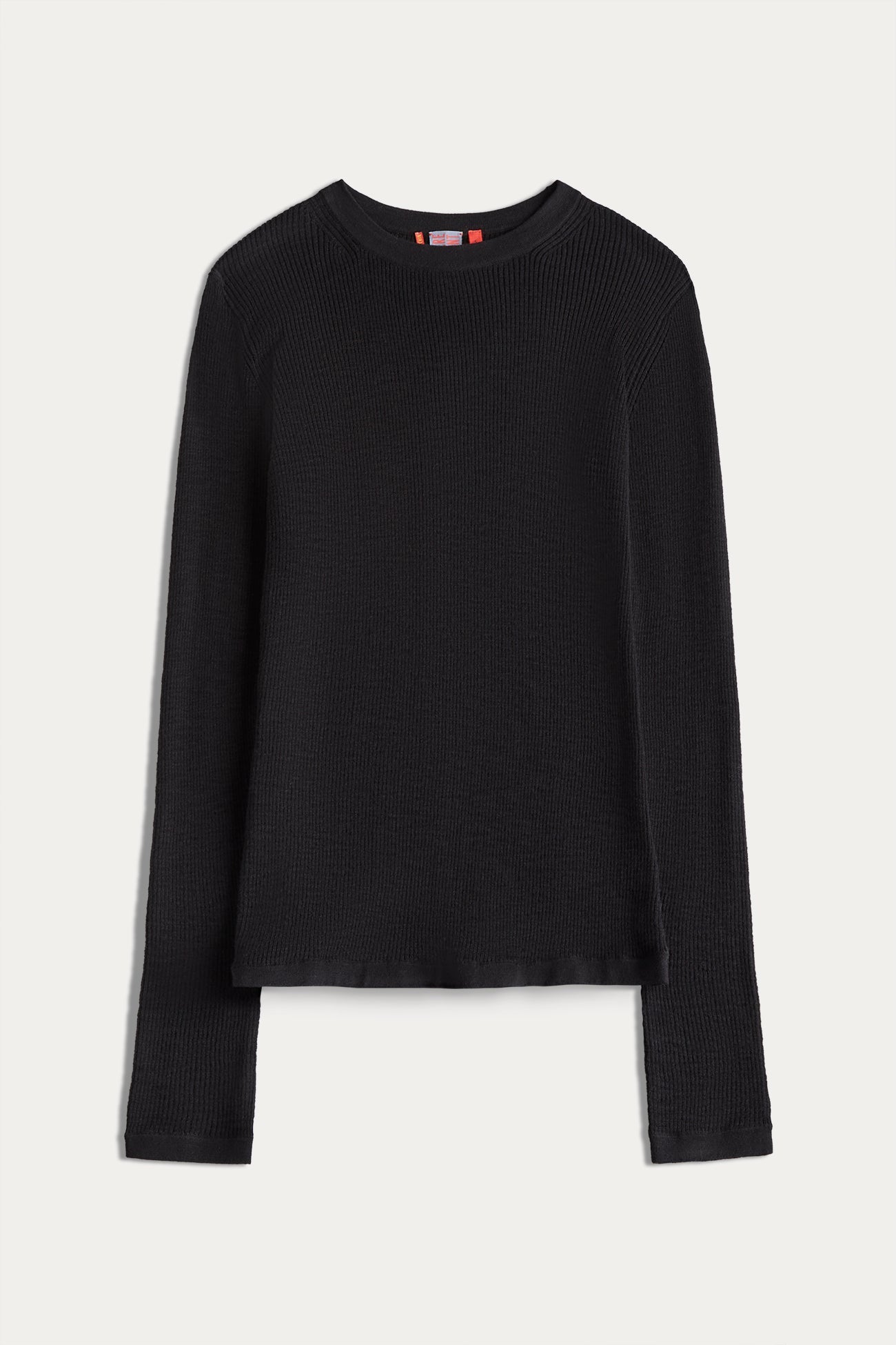 LONG-SLEEVE RIBBED TEE