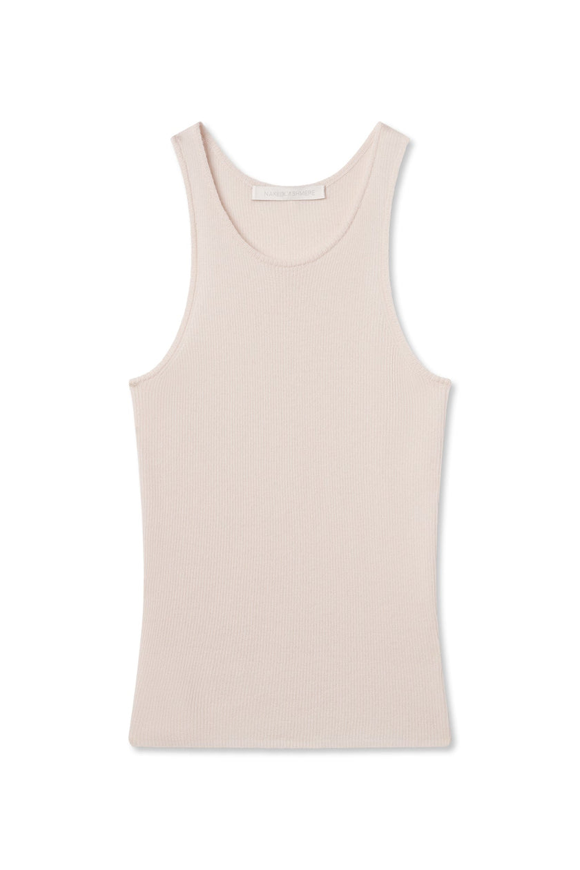 CAROLINA CREWNECK CASHMERE TANK