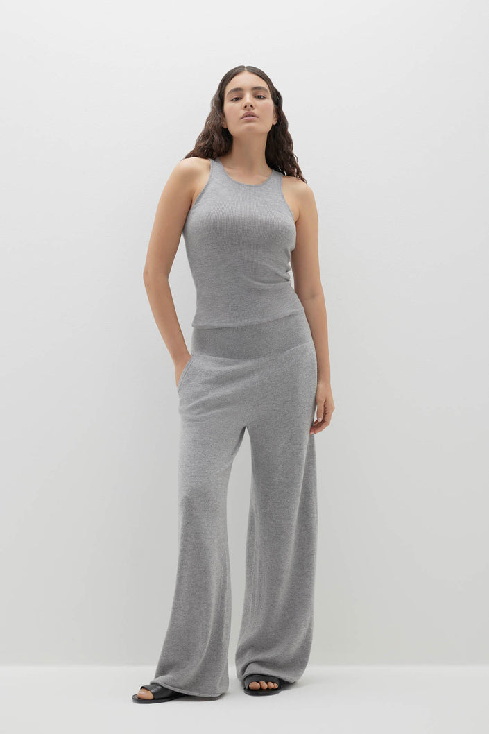 CAROLINA CREWNECK CASHMERE TANK