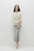 AGNES BRUSHED CASHMERE CREWNECK SWEATER