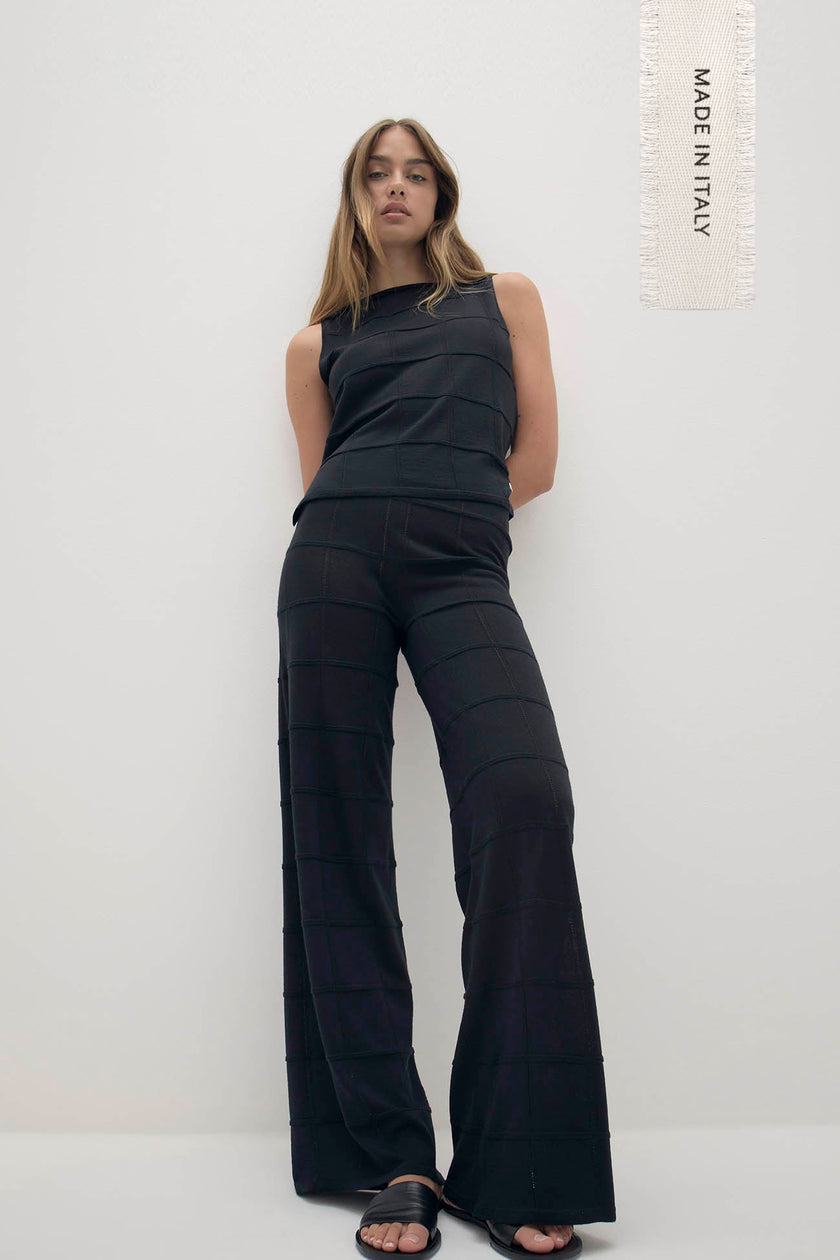 AMALFI MERINO BLEND WIDE-LEG PANT