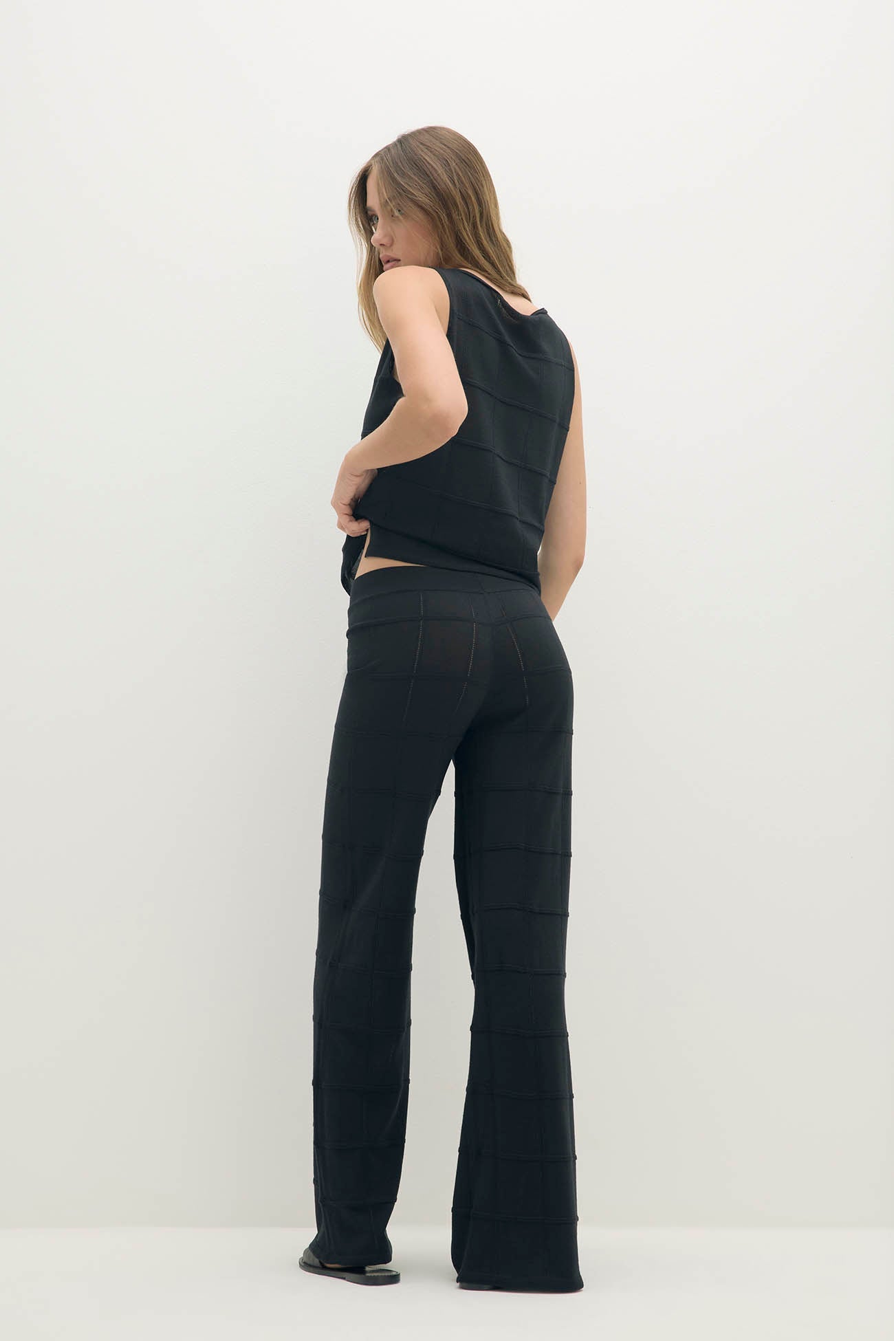 AMALFI MERINO BLEND WIDE-LEG PANT