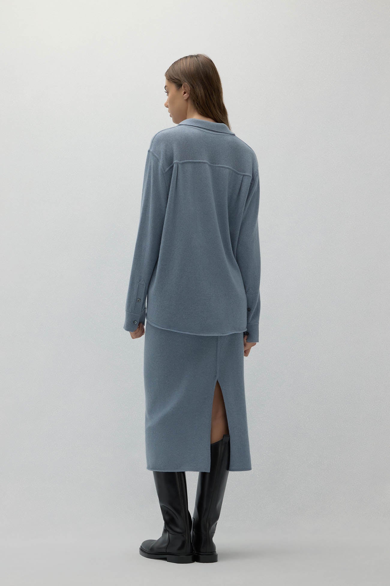 CATANIA DENIM CASHMERE SHIRT