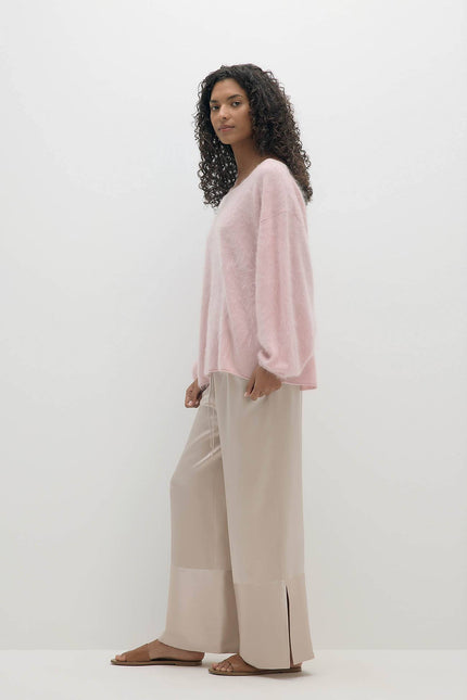 MOLLY SILK WIDE-LEG PANT