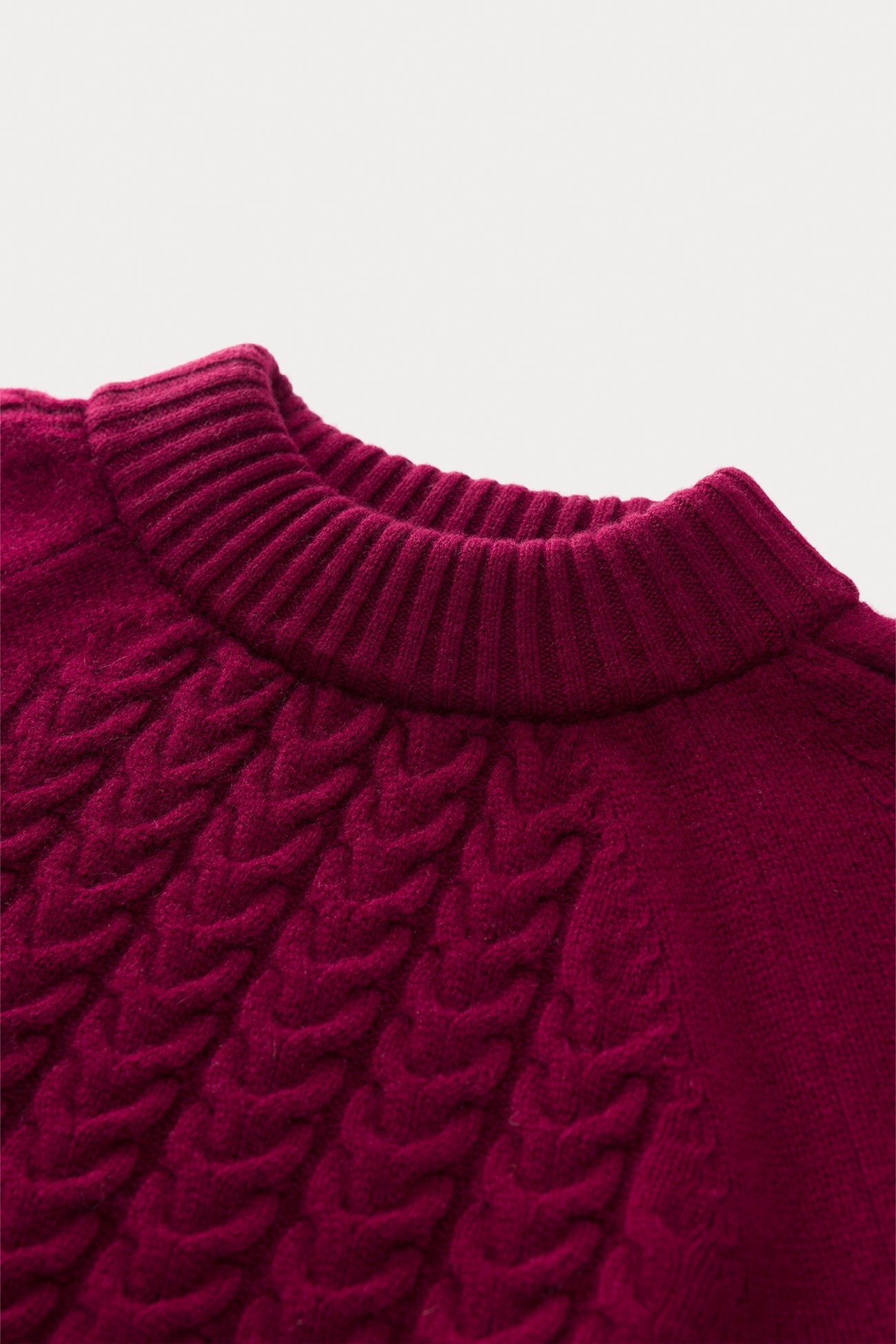 BAILEY CABLEKNIT MOCK NECK