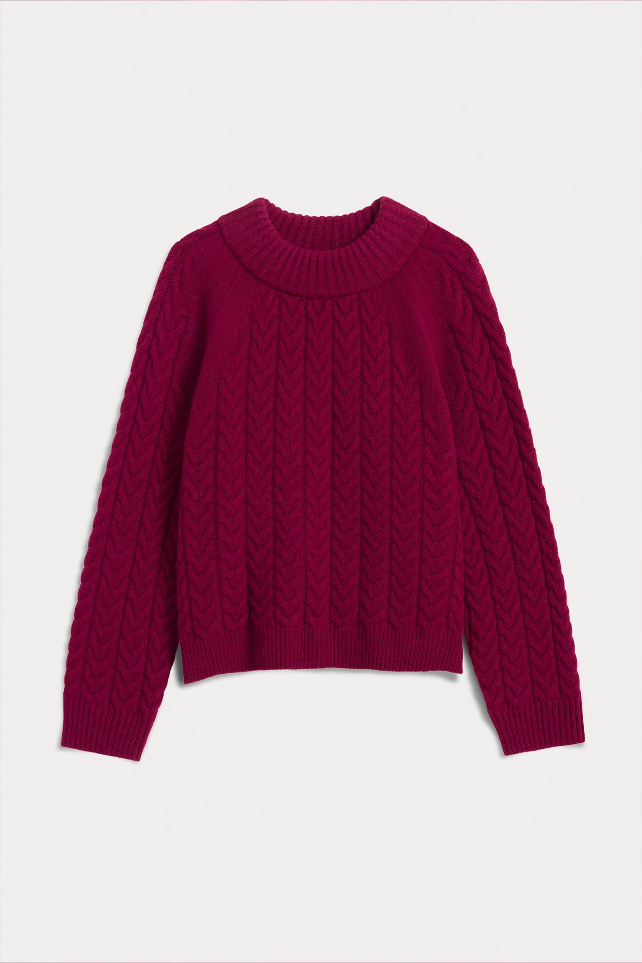 BAILEY CABLEKNIT MOCK NECK