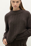 BAILEY CABLEKNIT MOCK NECK