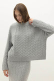BAILEY CABLEKNIT MOCK NECK