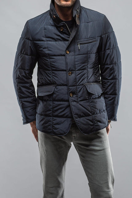 Easton Quilted Jacket In Navy
