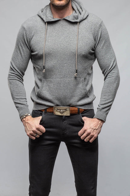 Florio II Cashmere Hoodie In Grey