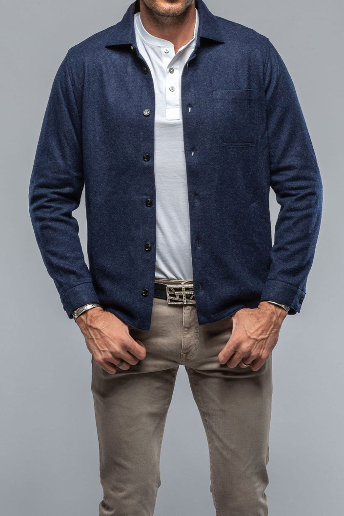Sooter Cashmere Shirt In Blueprint